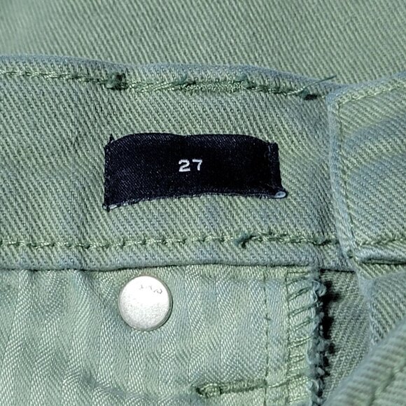 Gap Jean Skirt Womens Size 27 Mini Short Olive Green Denim Pencil Casual - Picture 4 of 5
